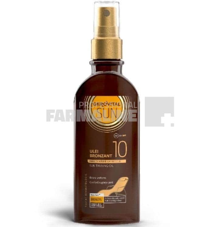 Gerovital Sun Ulei bronzant protector SPF10 150 ml 1 Gerovital Sun Ulei bronzant protector SPF10 150 ml