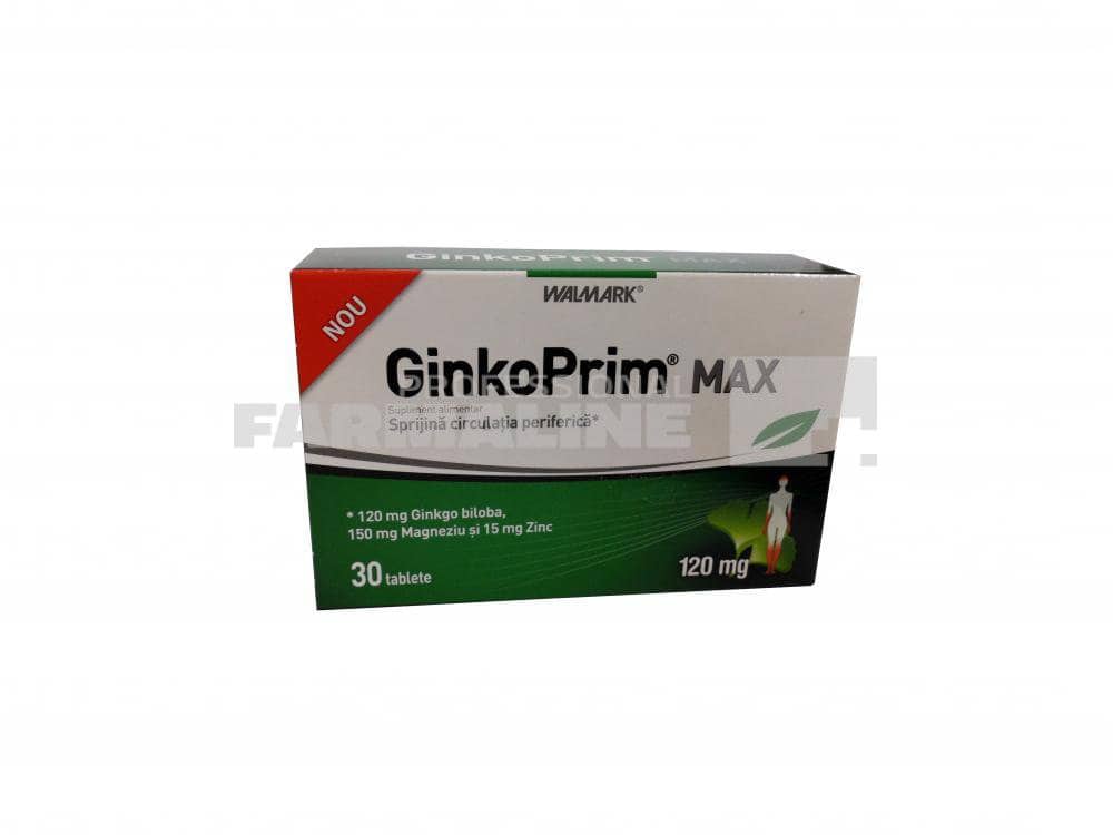 GinkoPrim Max 120 mg 30 tablete 1 GinkoPrim Max 120 mg 30 tablete