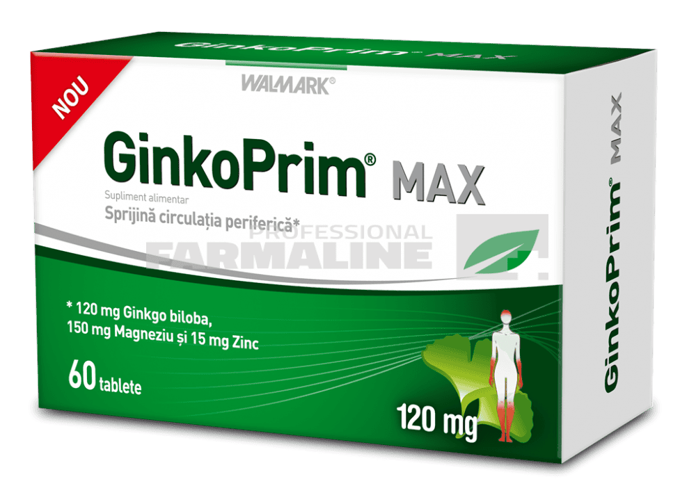 GinkoPrim Max 120 mg 60 tablete 1 GinkoPrim Max 120 mg 60 tablete
