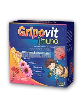 Gripovit Imuno Acadele cu aroma de Cirese 12 bucati