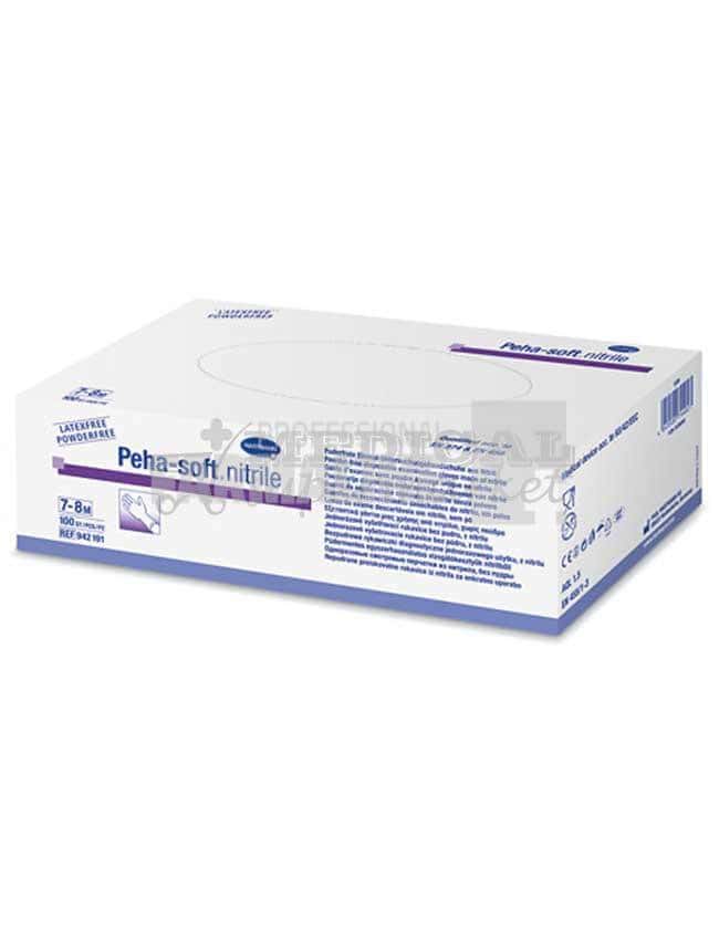 H Peha-Soft Manusi "M" nitril alb nepudrate x 100 bucati 1 H Peha-Soft Manusi "M" nitril alb nepudrate x 100 bucati