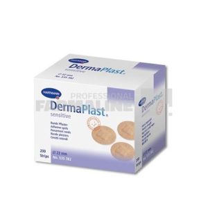 Hartmann DermaPlast Sensitive rotunzi 200 bucati
