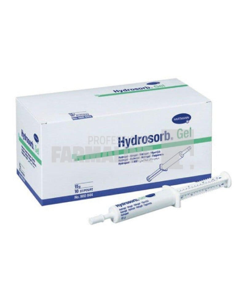 Hartmann Hydrosorb Gel in seringa 15g 10 bucati 1 Hartmann Hydrosorb Gel in seringa 15g 10 bucati