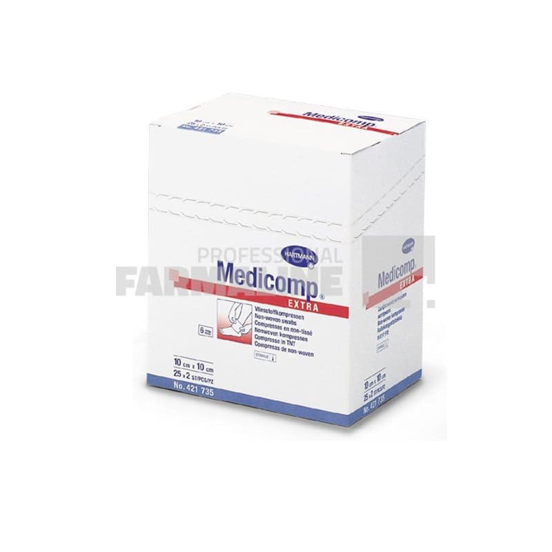 Hartmann Medicomp Comprese extra sterile 10 cm x 10cm 25 bucati