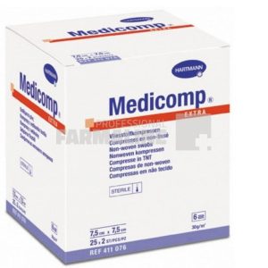 Hartmann Medicomp Comprese extra sterile 7.5 cm x 7.5 cm 25 bucati