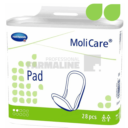 Hartmann Molicare Pad 2 picaturi tampoane absorbante incontinenta 28 bucati