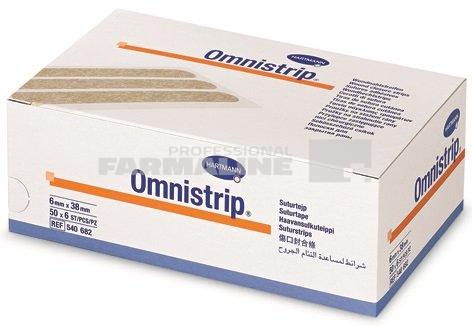 Hartmann Omnistrip Plasture hipoalergenic pentru suturi 6 mm x 38 mm 6 bucati/plic x 50 1 Hartmann Omnistrip Plasture hipoalergenic pentru suturi 6 mm x 38 mm 6 bucati/plic x 50