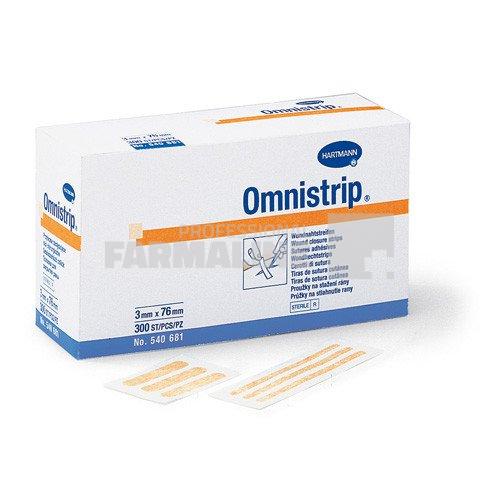 Hartmann Omnistrip bandelete sutura 3 mm x 76 mm 5 strip/plic 50 bucati