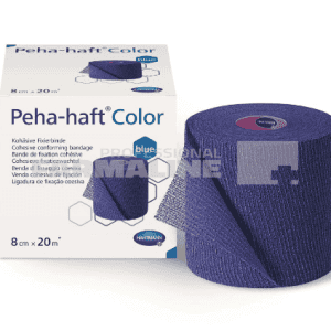 Hartmann Peha-Haft color blue bandaj fixare autoadeziv 8 cm X 20 m