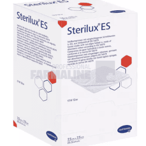 Hartmann Sterilux ES comprese din tifon 7.5 cm x 7.5 cm 25 bucati