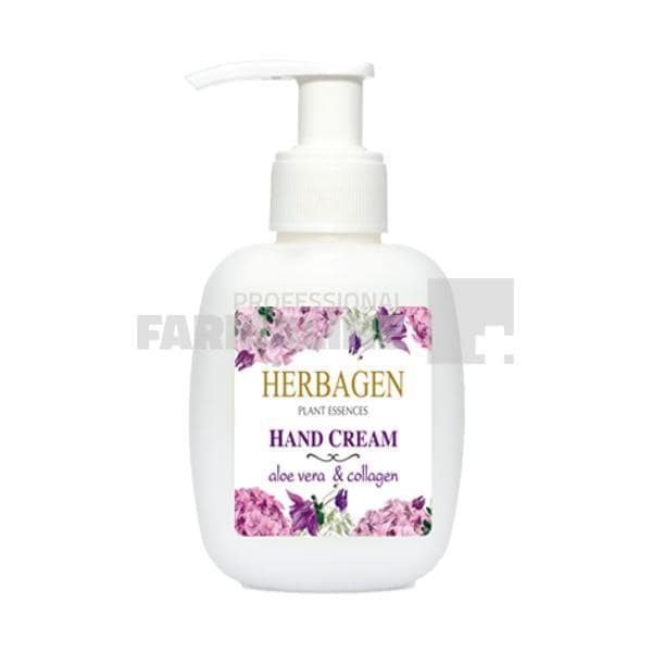 Herbagen Plant Essences Crema Maini cu aloe vera si colagen 100g