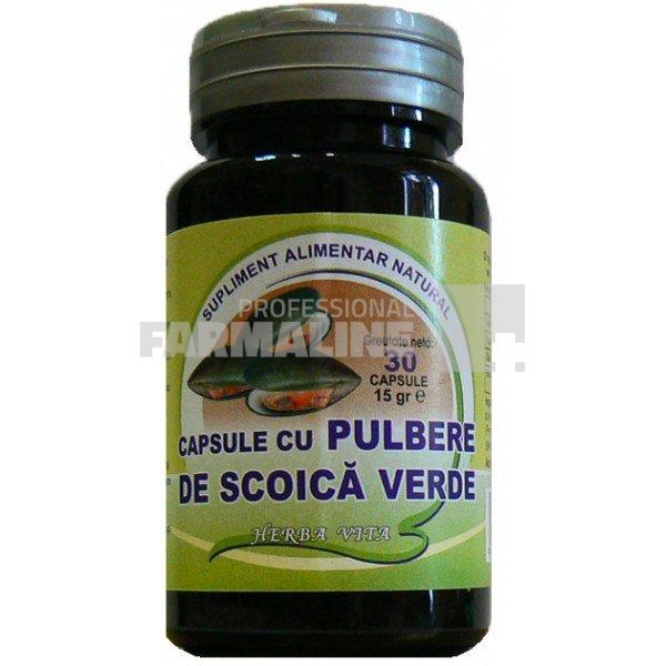 Herbavit Capsule cu pulbere de scoica verde 400 mg 30 capsule