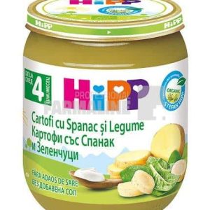 Hipp Piure cartofi cu spanac si legume 4+ luni 125 g