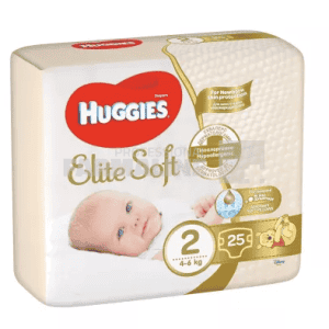 Huggies Elite Soft nr. 2 (4 - 6 kg) 25 bucati