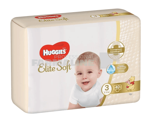 Huggies Elite Soft nr. 3 (5 - 9 kg) 40 bucati 1 Huggies Elite Soft nr. 3 (5 - 9 kg) 40 bucati
