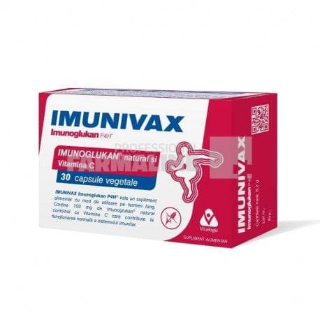 Imunivax - Imunoglukan si Vitamina C 30 capsule