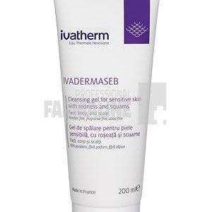 Ivadermaseb Gel de spalare piele sensibila cu roseata si scuame 200 ml