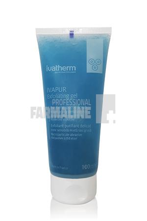 Ivapur Gel exfoliant piele mixta grasa si sensibila 100 ml 1 Ivapur Gel exfoliant piele mixta grasa si sensibila 100 ml