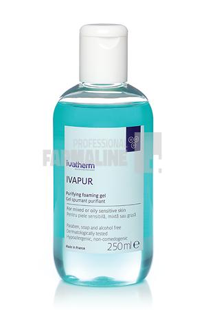 Ivapur Gel spumant pentru piele sensibila mixta grasa 250 ml 1 Ivapur Gel spumant pentru piele sensibila mixta grasa 250 ml