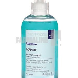 Ivapur Gel spumant pentru piele sensibila mixta grasa 500 ml