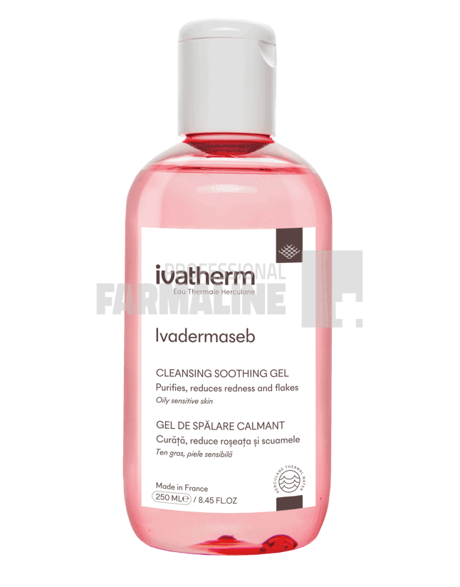 Ivatherm Ivadermaseb Gel de spalare calmant 250 ml 1 Ivatherm Ivadermaseb Gel de spalare calmant 250 ml