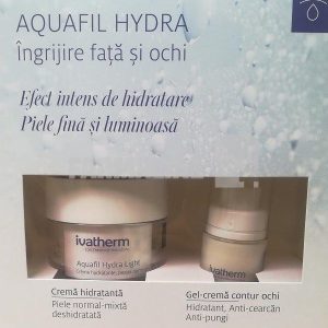 Ivatherm Pachet Aquafil Hydra Light Crema 30 ml + Complex Gel - crema contur ochi 15 ml