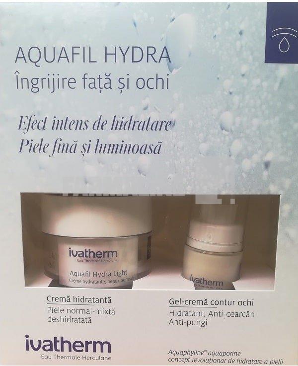 Ivatherm Pachet Aquafil Hydra Light Crema 30 ml + Complex Gel - crema contur ochi 15 ml 1 Ivatherm Pachet Aquafil Hydra Light Crema 30 ml + Complex Gel - crema contur ochi 15 ml