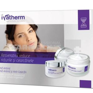 Ivatherm Pachet Crema antirid 50 ml + Crema antirid si anticearcan 15 ml