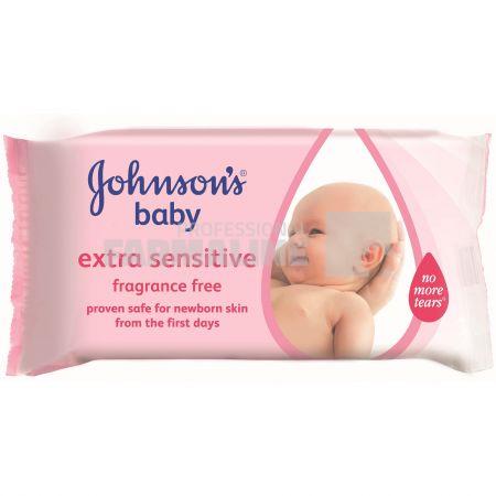 Johnson's Baby Extra Sensitive Servetele umede 56 bucati