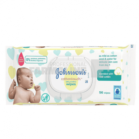 Johnson's Baby Servetele umede cotton touch extra sensitive 56 bucati