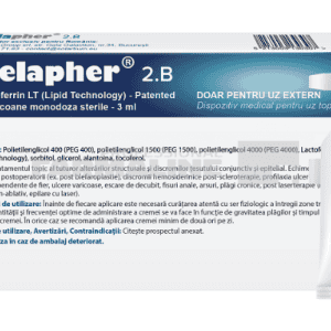 Kelapher 2.B Crema tratament cu Nano Lactoferina 3 ml 10 flacoane – ofertă, preț și specificații
