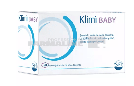 Klimi Baby Servetele sterile pentru igiena oculara 20 bucati 1 Klimi Baby Servetele sterile pentru igiena oculara 20 bucati