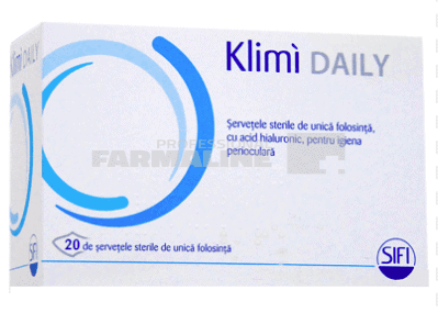 Klimi Daily Servetele sterile pentru igiena oculara 20 bucati