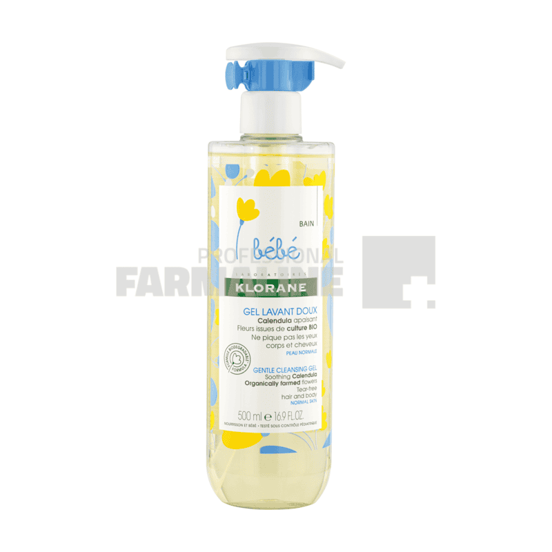 Klorane Bebe Gel spumant cu galbenele 500 ml
