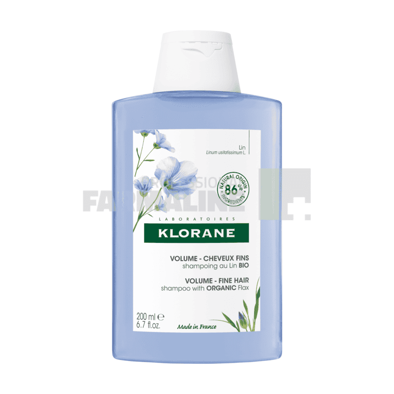 Klorane Sampon cu Extract Fibra de In 400 ml