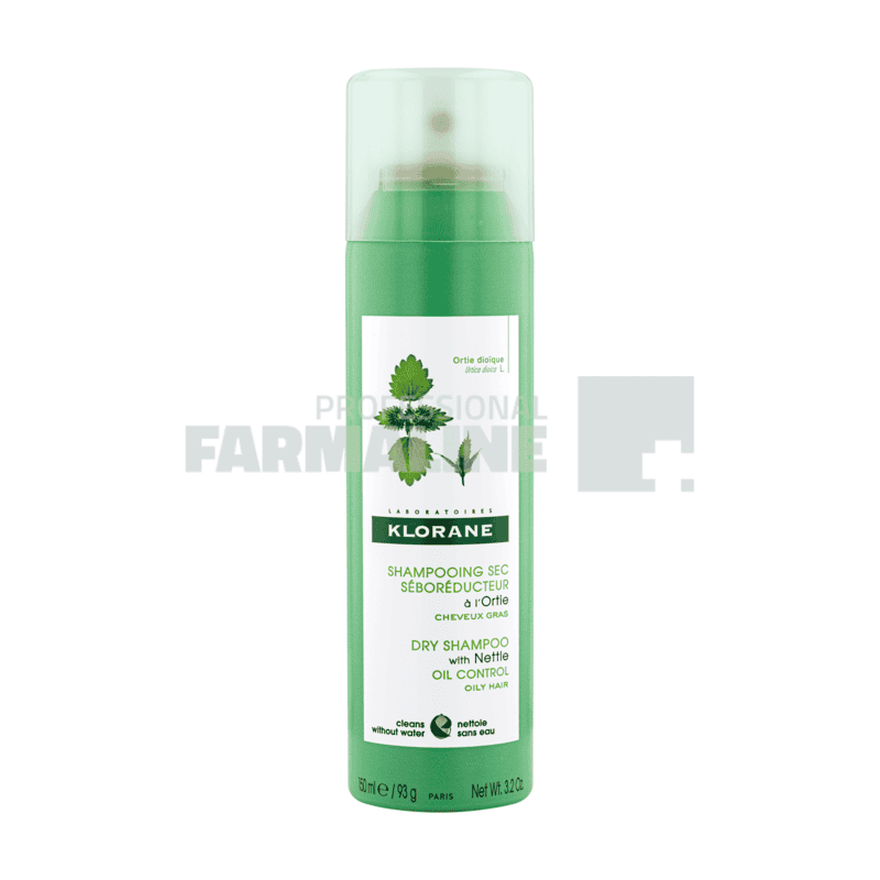 Klorane Sampon uscat cu Extract de Urzica 150 ml