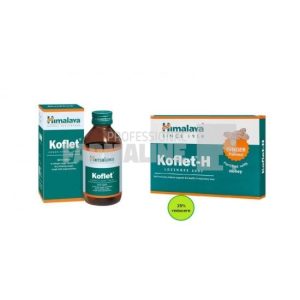 Koflet sirop 100 ml + Koflet - H cu portocale 12 comprimate 25% Reducere