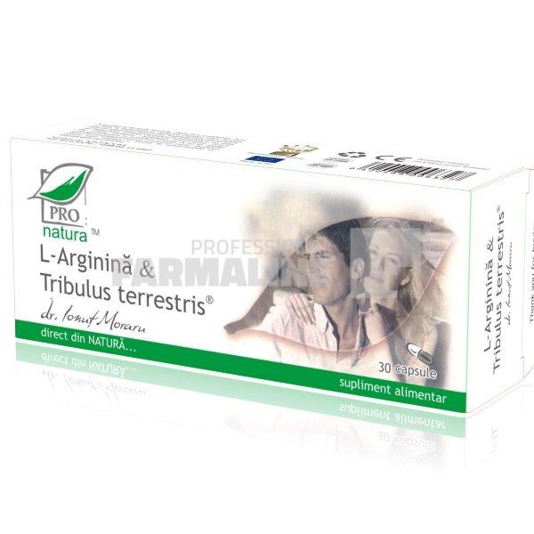 L-arginina si Tribulus Terrestris 30 capsule