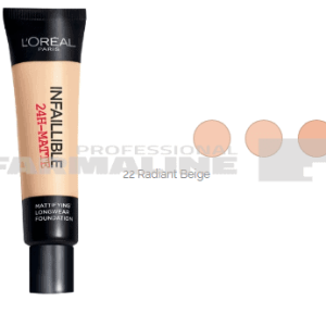 L'Oreal Infallible 24H Matte Fond de ten 22 Radiant Beige 35 ml