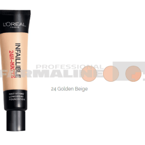 L'Oreal Infallible 24H Matte Fond de ten 24 Golden Beige 35 ml