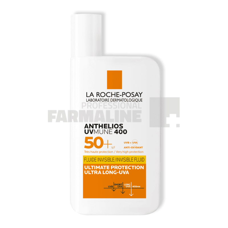 La Roche Posay Anthelios UVMUNE fluid invizibil fara parfum SPF 50+ 50 ml