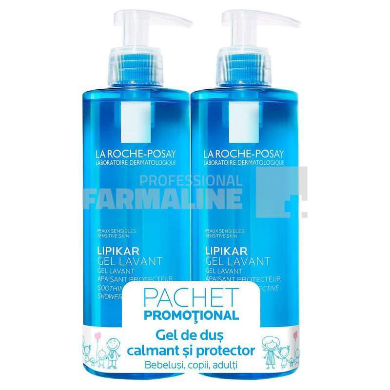 La Roche Posay Lipikar Gel de curatare 400 ml 1+1 Cadou