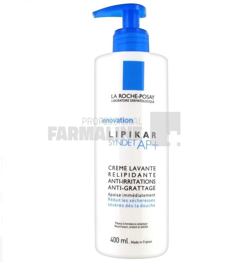 La Roche Posay Lipikar Syndet Ap+ Crema de spalare 400 ml 1 La Roche Posay Lipikar Syndet Ap+ Crema de spalare 400 ml