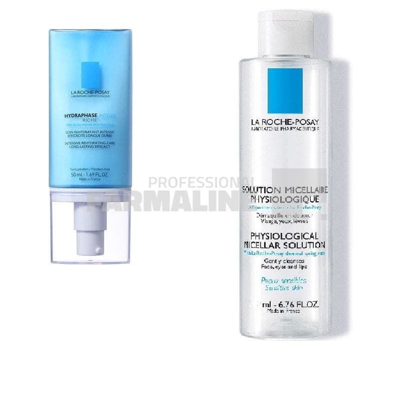 La Roche Posay Pachet Hydraphase Intense Riche Crema 50 ml + Apa micelara 100 ml Cadou 1 La Roche Posay Pachet Hydraphase Intense Riche Crema 50 ml + Apa micelara 100 ml Cadou