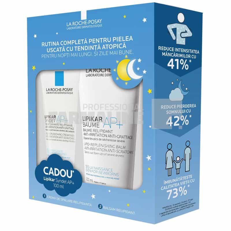 La Roche Posay Pk Lipikar Balsam AP+ 200 ml + Lipikar Syndet AP+ 100 ml Cadou