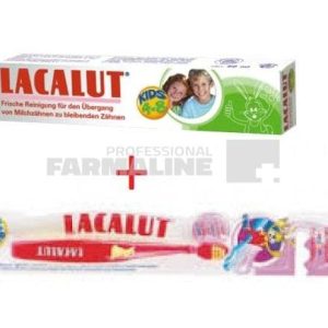 Lacalut Kinder Kids Pachet Pasta de dinti 4-8 ani 50 ml + Periuta dinti Cadou