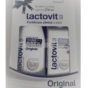 Lactovit Box Original Gel de dus hranitor 600 ml + Lapte de corp nutritiv 400 ml