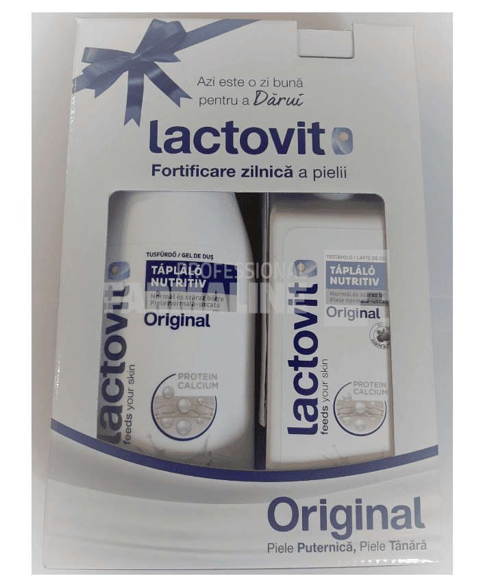 Lactovit Box Original Gel de dus hranitor 600 ml + Lapte de corp nutritiv 400 ml 1 Lactovit Box Original Gel de dus hranitor 600 ml + Lapte de corp nutritiv 400 ml
