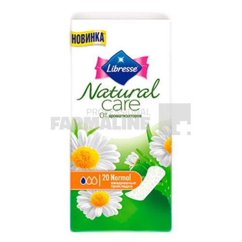 Libresse Natural Care Pantyliners Normal Absorbante zilnice 20 bucati
