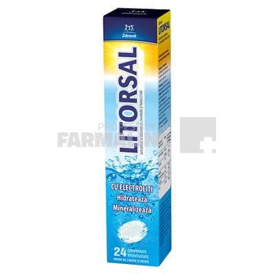 Litorsal cu electroliti 24 comprimate efervescente